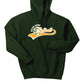 Notre Dame Softball Hoodie green, front