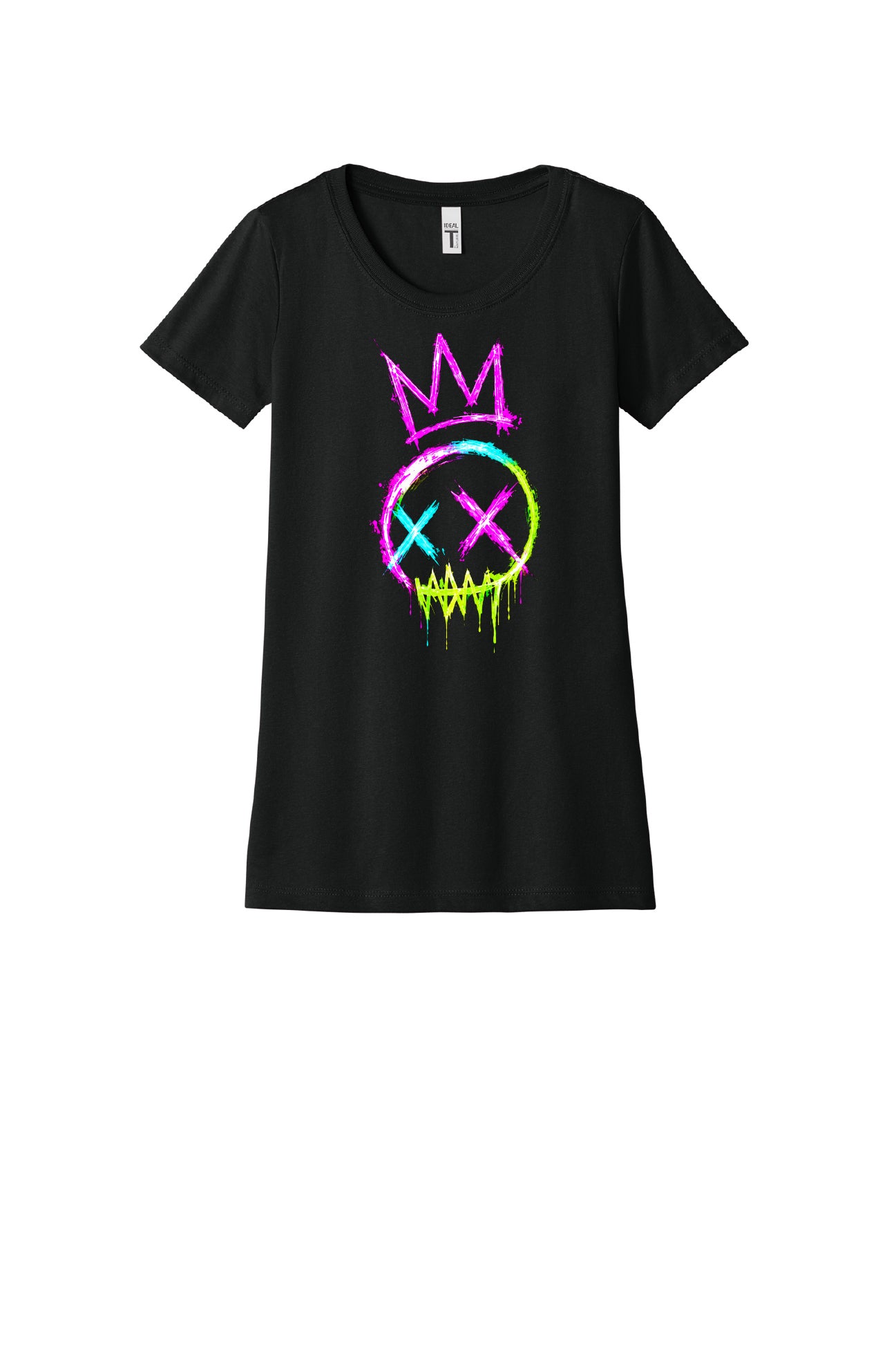 Zombie King Drip Neon Ladies Tee