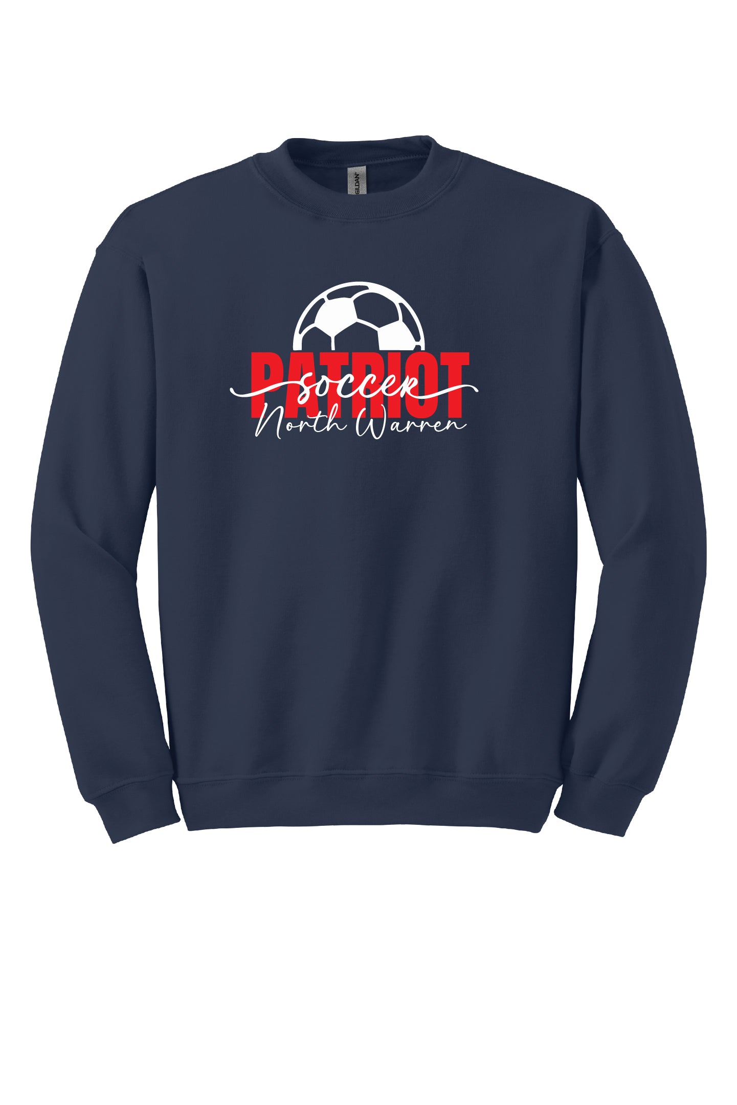 Patriot Soccer Script Crewneck Sweatshirt