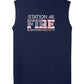 Mens Competitor Tank back navy