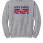 North Warren Patriots VI Crewneck Sweatshirt gray