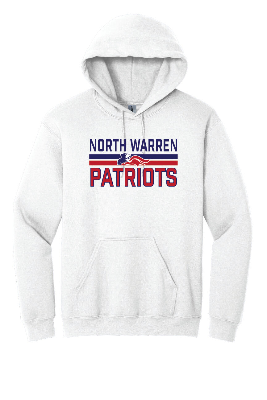 North Warren Patriots VI Hoodie white