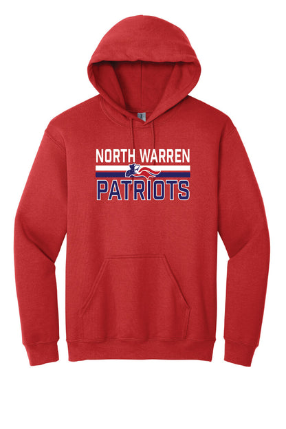 North Warren Patriots VI Hoodie red