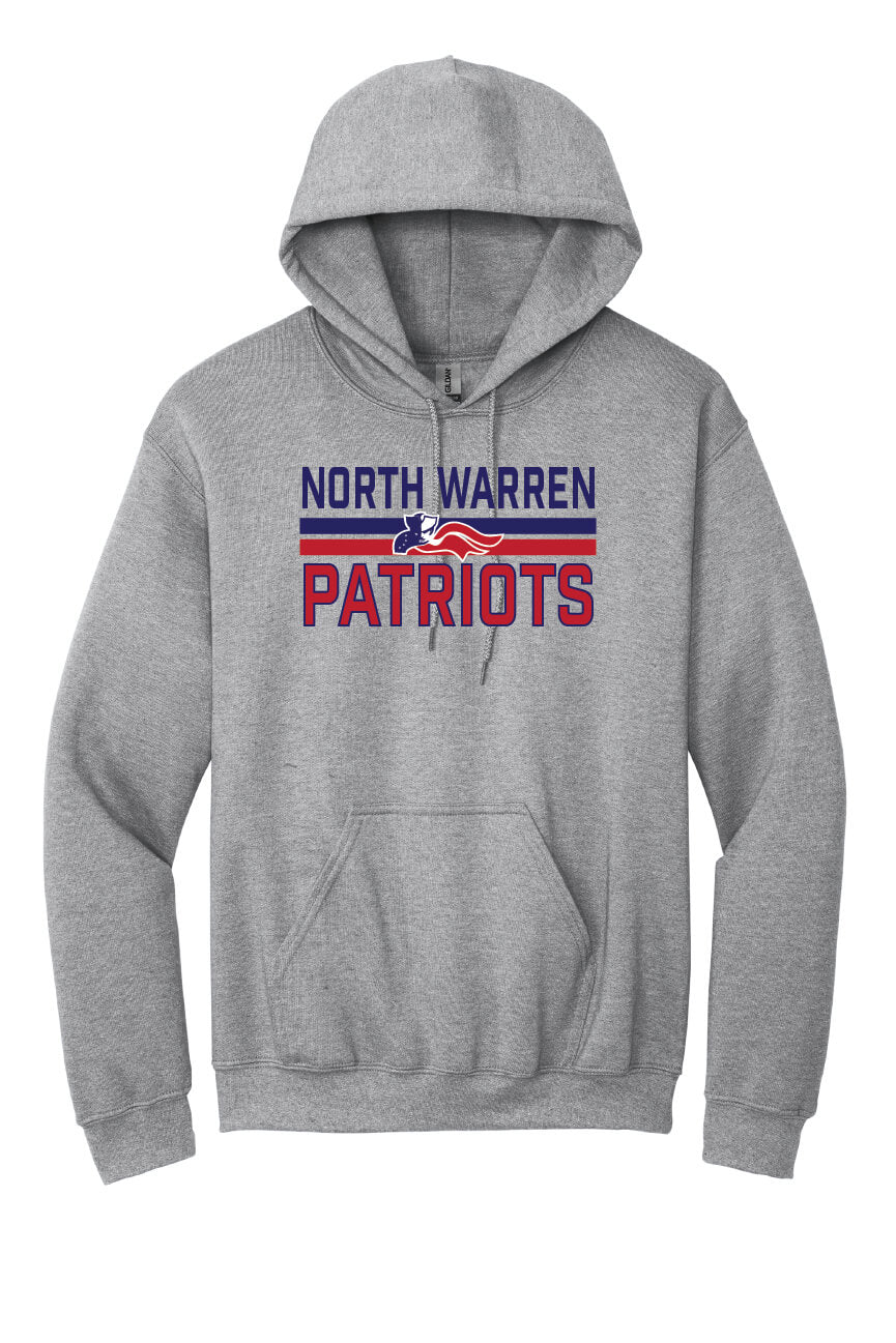 North Warren Patriots VI Hoodie gray