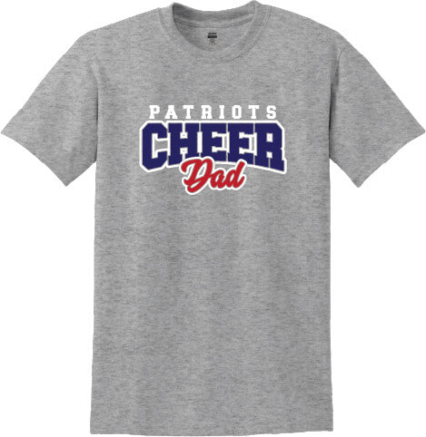 Cheer Dad Short Sleeve T-Shirt gray