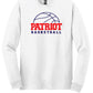Patriots Basketball Long Sleeve T-Shirt (Youth) white