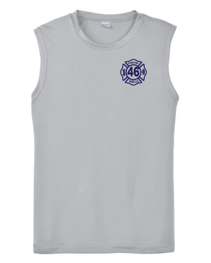 Mens Competitor Tank front gray