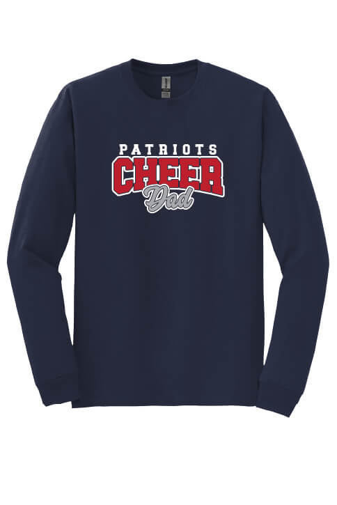 Cheer Dad Long Sleeve T-Shirt navy