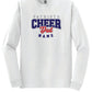 Cheer Dad Long Sleeve T-Shirt white