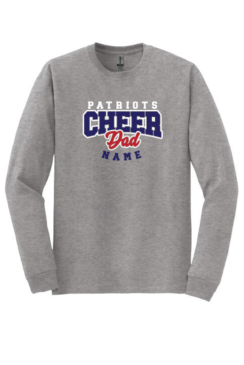 Cheer Dad Long Sleeve T-Shirt gray