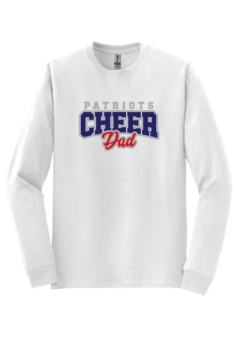 Cheer Dad Long Sleeve T-Shirt white