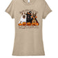 Happy Howl-O-Ween Ladies Cut Short Sleeve T-Shirt