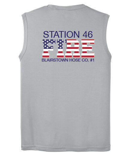 Mens Competitor Tank back gray
