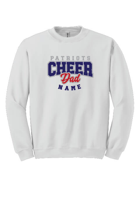 Cheer Dad Crewneck Sweatshirt white