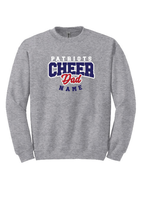 Cheer Dad Crewneck Sweatshirt gray