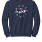 Wrestling Mom Crewneck Sweatshirt navy