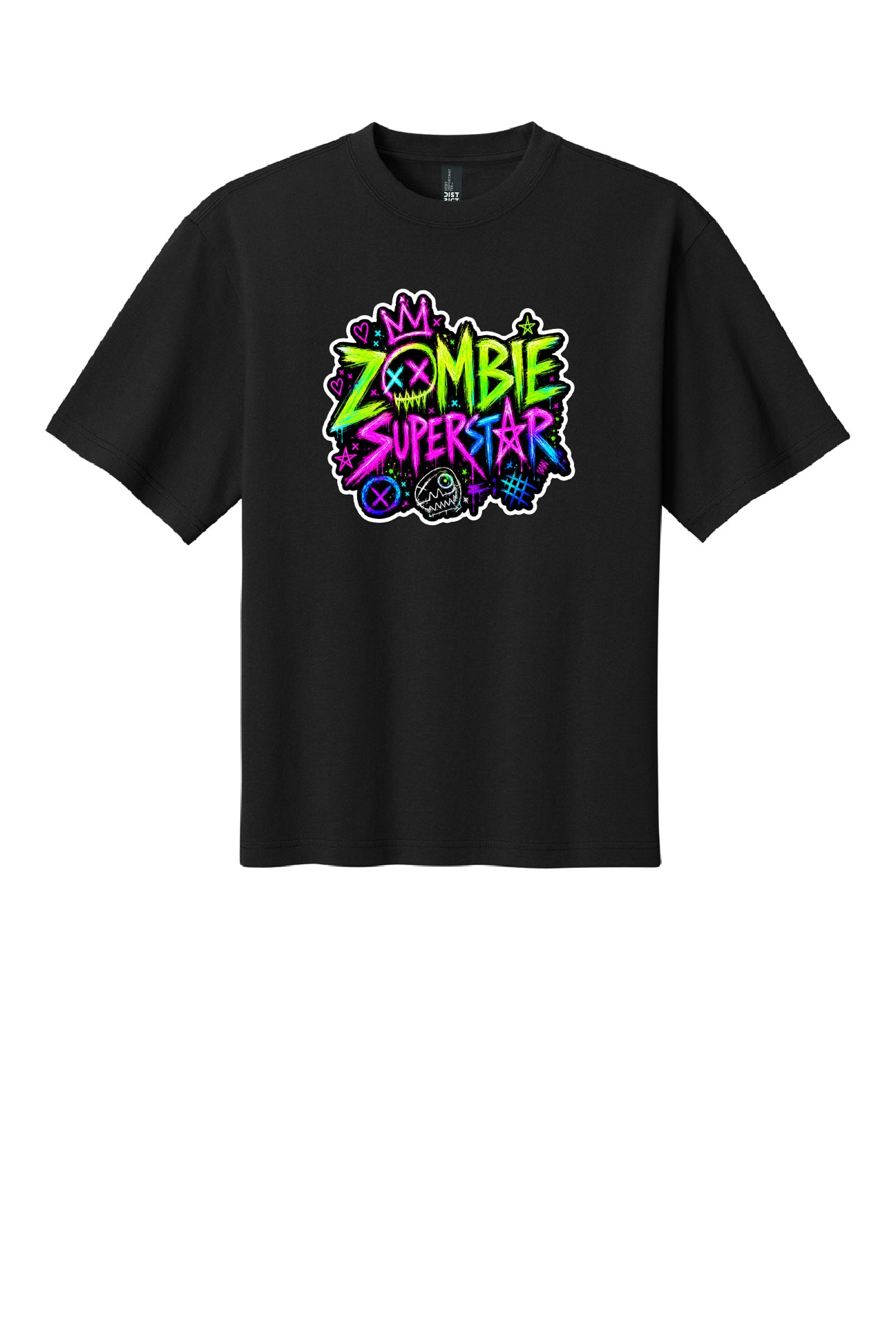 Zombie Superstar Neon Graffiti T-Shirt