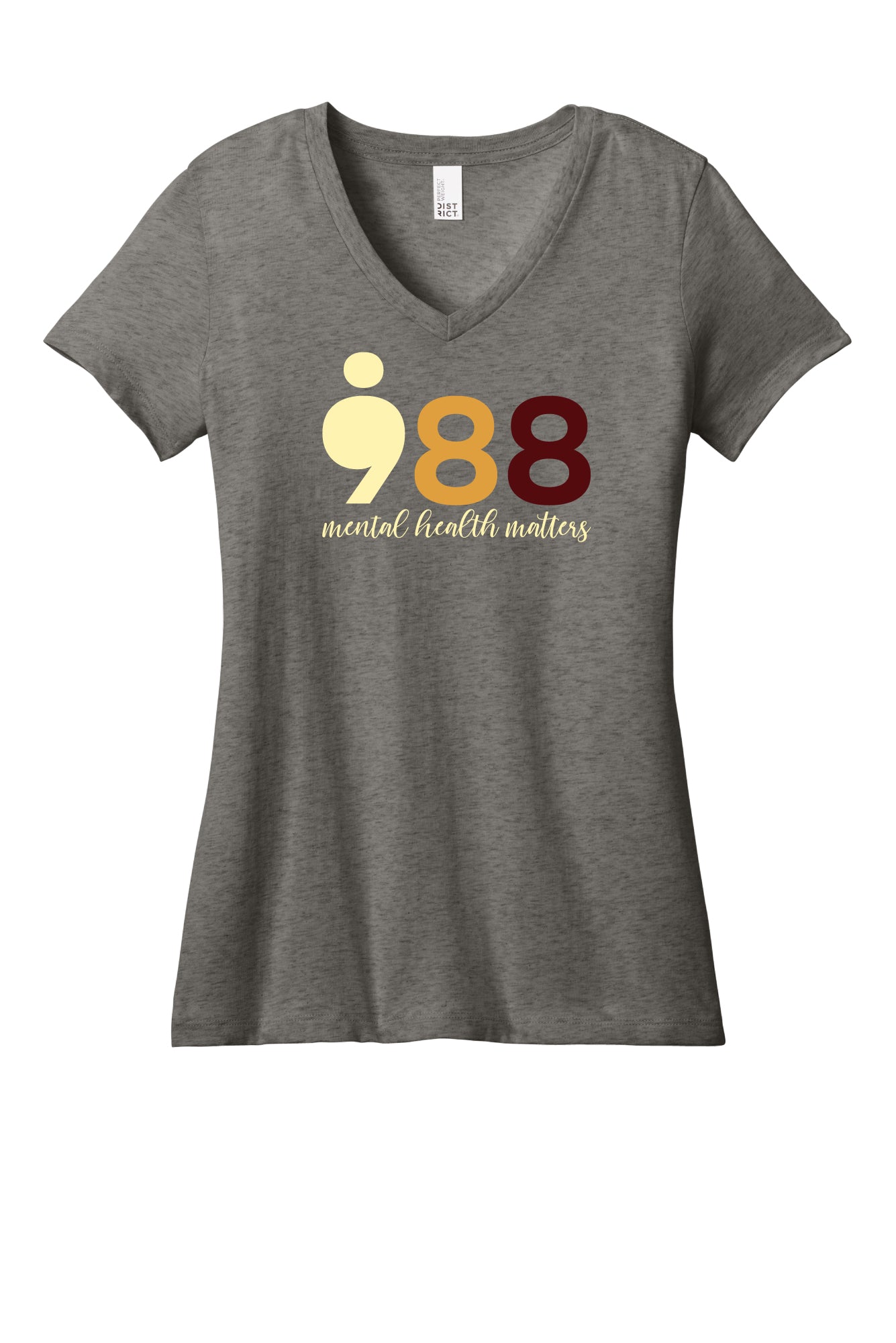 988 Front Only Ladies V-Neck