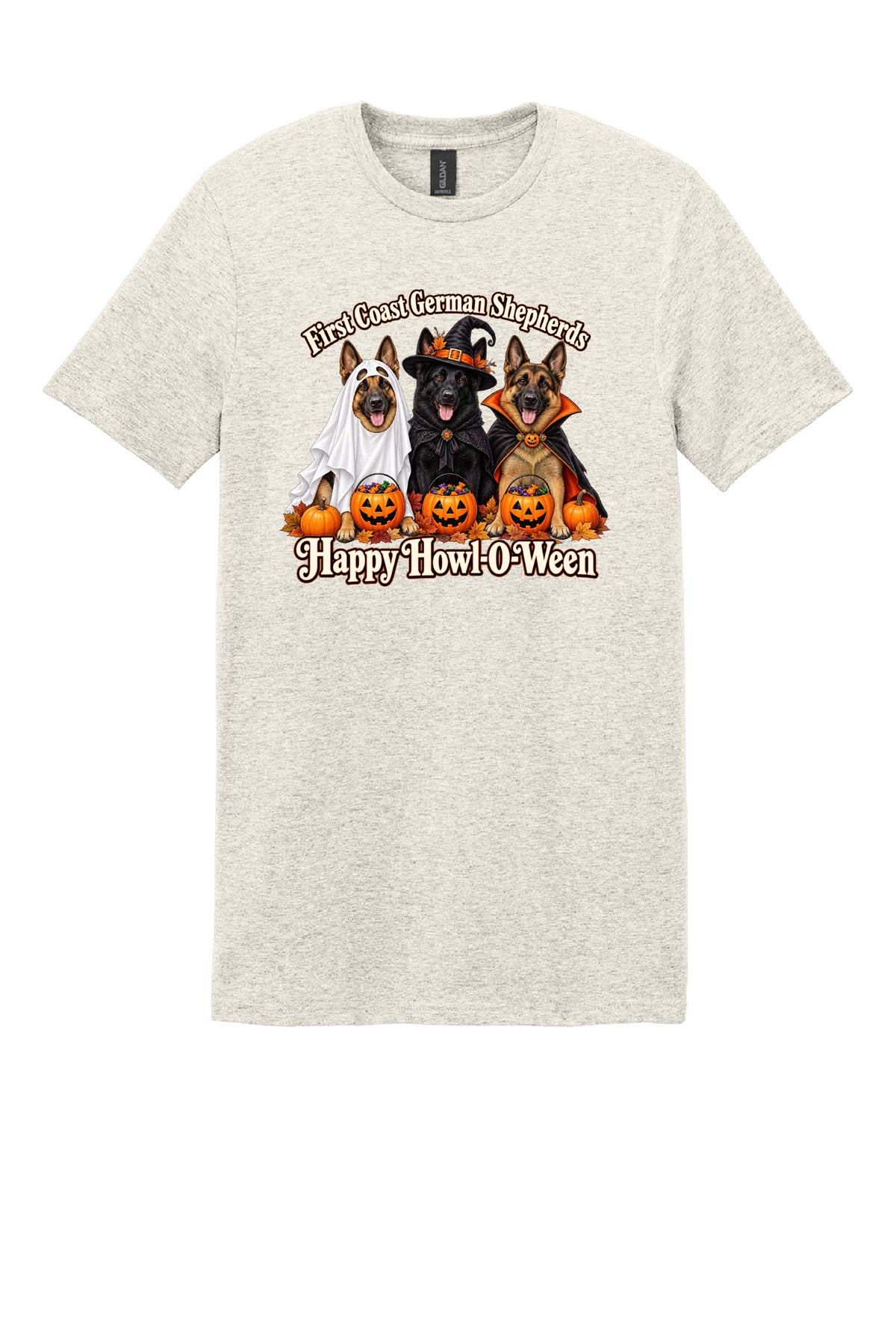Happy Howl-O-Ween Short Sleeve T-Shirt