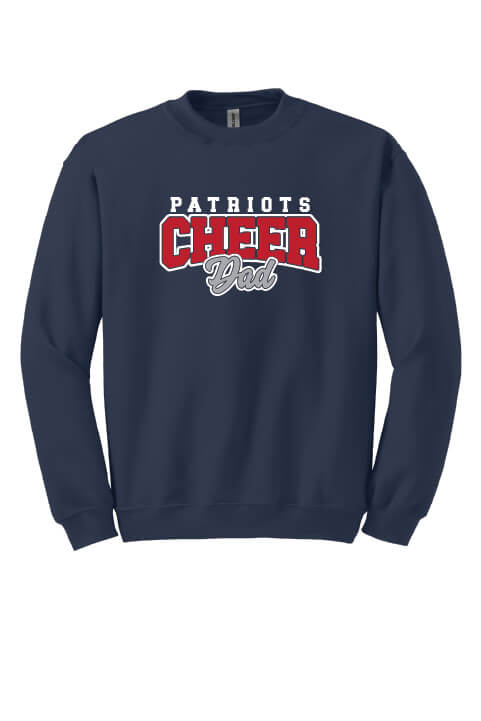 Cheer Dad Crewneck Sweatshirt navy