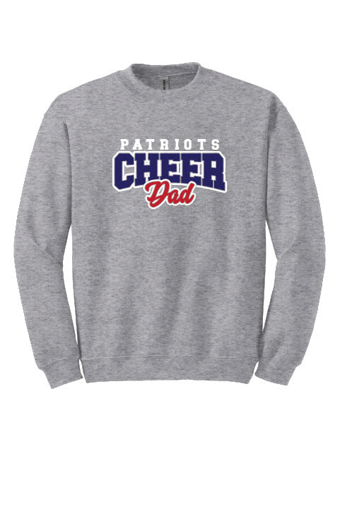 Cheer Dad Crewneck Sweatshirt gray