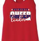 Patriots Cheerleader Racerback Tank red