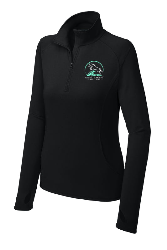 East Coast Equestrian Ladies Cut 1/4 zip