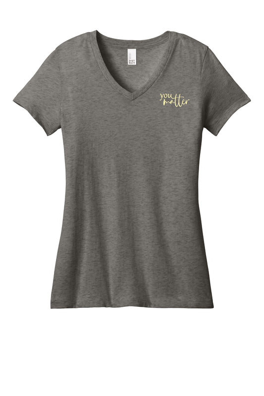 988 You Matter  Ladies V-Neck