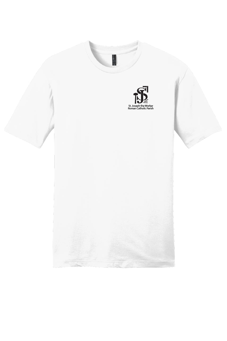 St. Joseph the Worker II Short Sleeve T-shirt-Single Color Logo