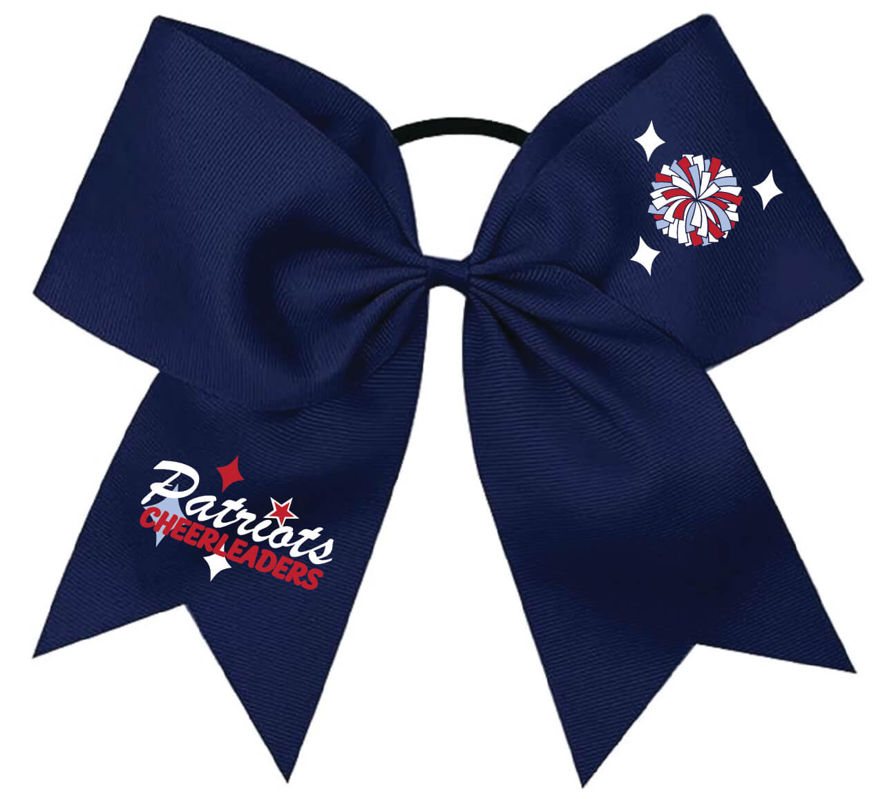 Cheer Bow Blue Patriots