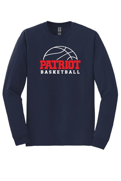 Patriots Basketball Long Sleeve T-Shirt (Youth) navy