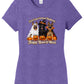 Happy Howl-O-Ween Ladies Cut Short Sleeve T-Shirt