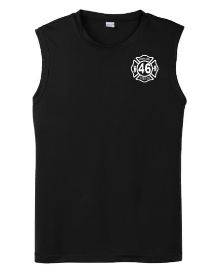 Mens Competitor Tank front black