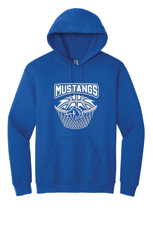 Mustangs Basketball Hoodie (Youth) royal
