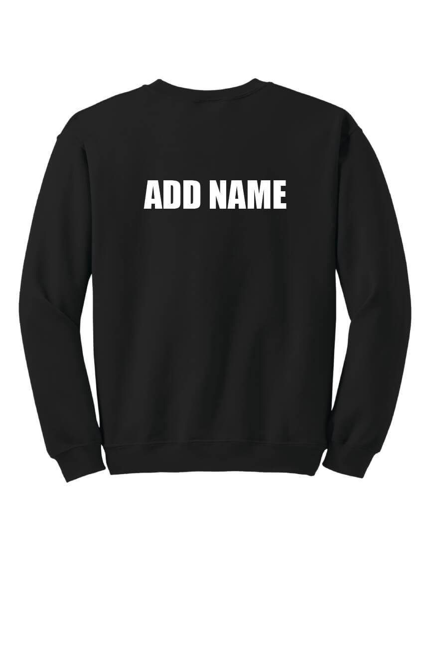 Notre Dame Softball Crewneck Sweatshirt (Youth) black back