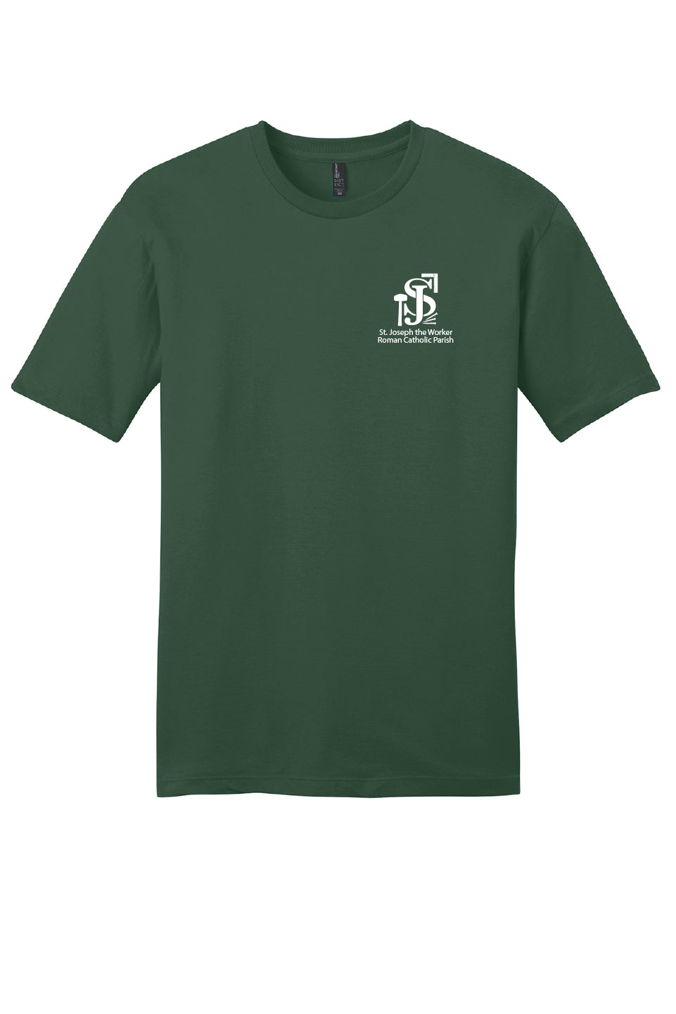 St. Joseph the Worker II Short Sleeve T-shirt-Single Color Logo