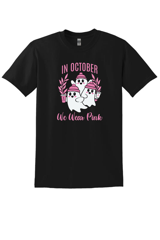 Halloween Wear Pink Short Sleeve T-Shirt