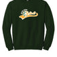 Notre Dame Softball Crewneck Sweatshirt (Youth) green front