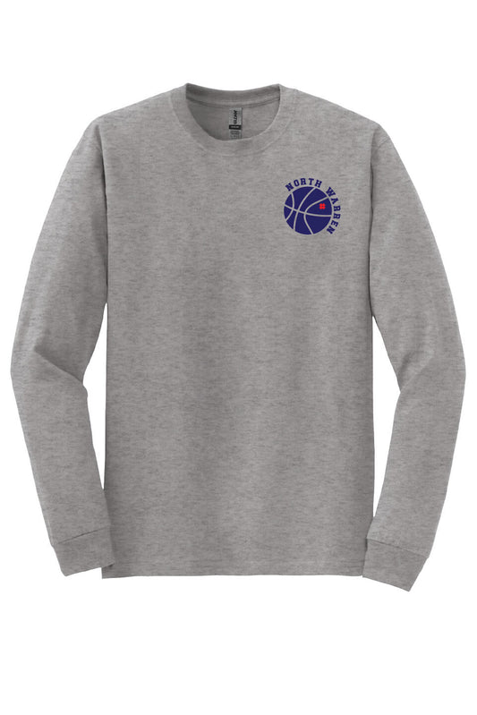 North Warren Basketball Long Sleeve T-Shirt gray