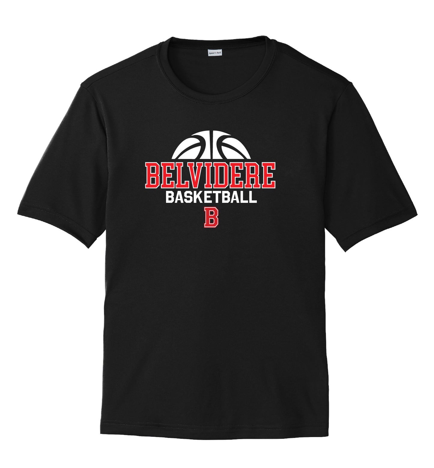 Belvidere Basketball Sport Tek Competitor Short Sleeve Tee