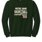 Youth Notre Dame Basketball Crewneck Sweatshirt green-front