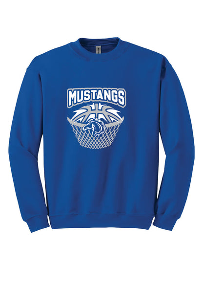 Mustangs Basketball Crewneck Sweatshirt royal