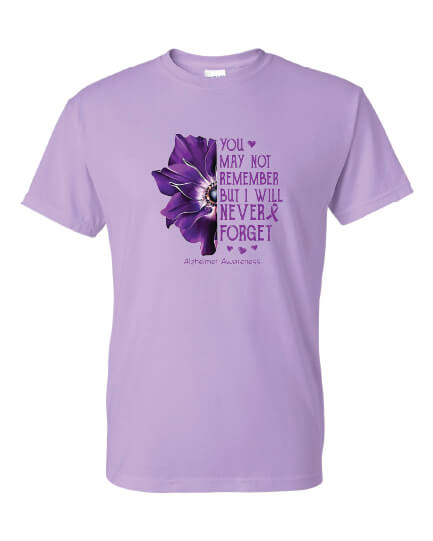 I Will Never Forget Short Sleeve T-Shirt purple