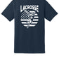 Lacrosse Flag Back Short Sleeve T-Shirt Adult