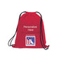 Personalized Cinch Pack red