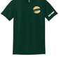 Spartans Softball Short Sleeve T-Shirt green, front