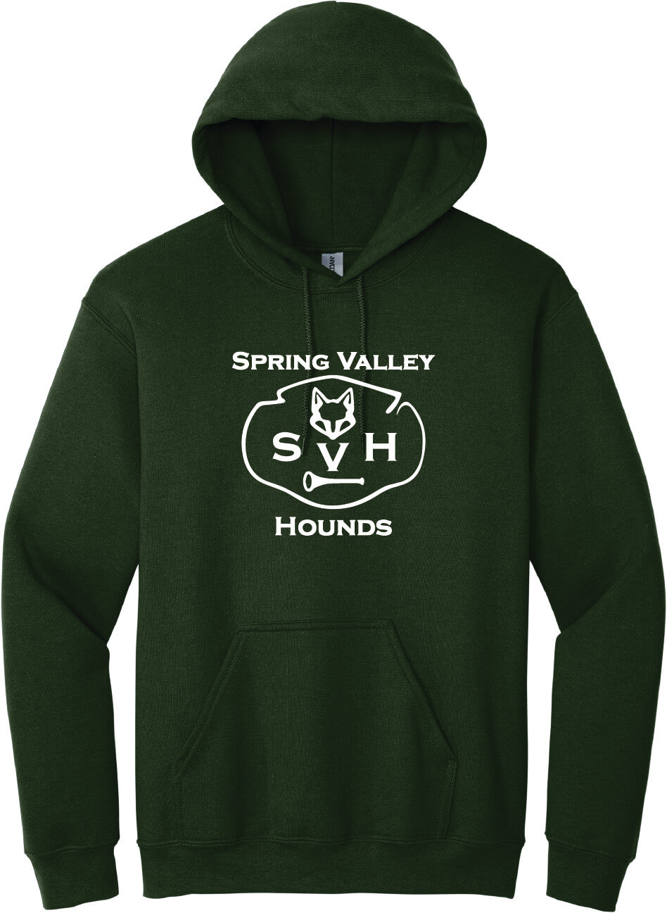 Spring Valley Hounds Hoodie (Gildan, Youth) green