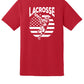 Lacrosse Flag Back Short Sleeve T-Shirt Adult