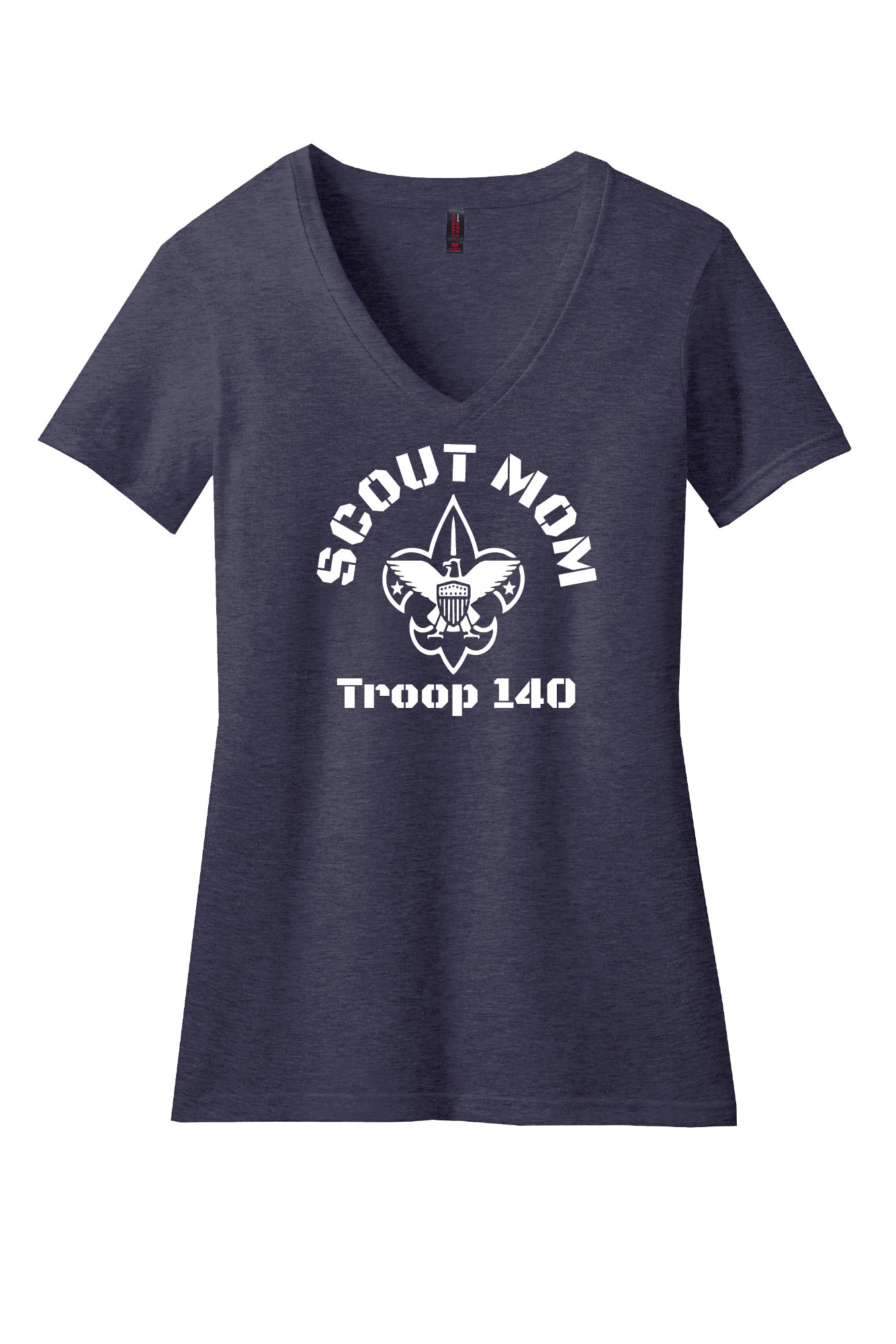 Scout Mom Ladies District CVC V-neck T-shirt