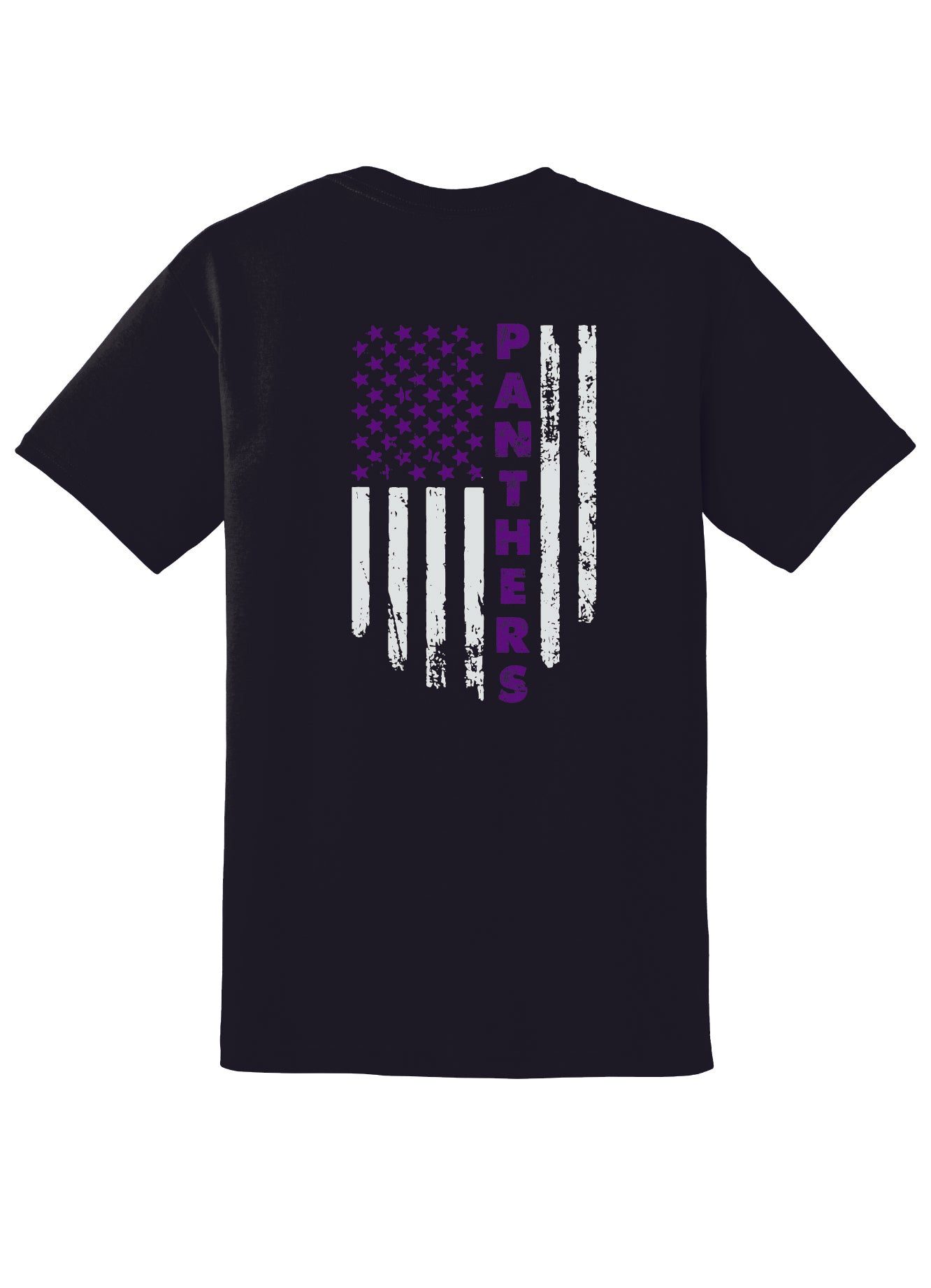 Adult Flag Back Short Sleeve T-Shirt